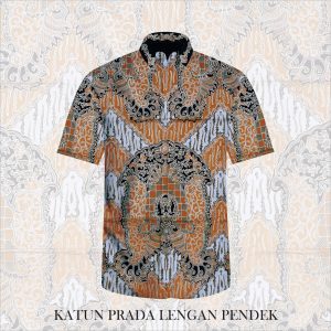 Kain Batik Tulis Bahan Katun Satin Prada A06