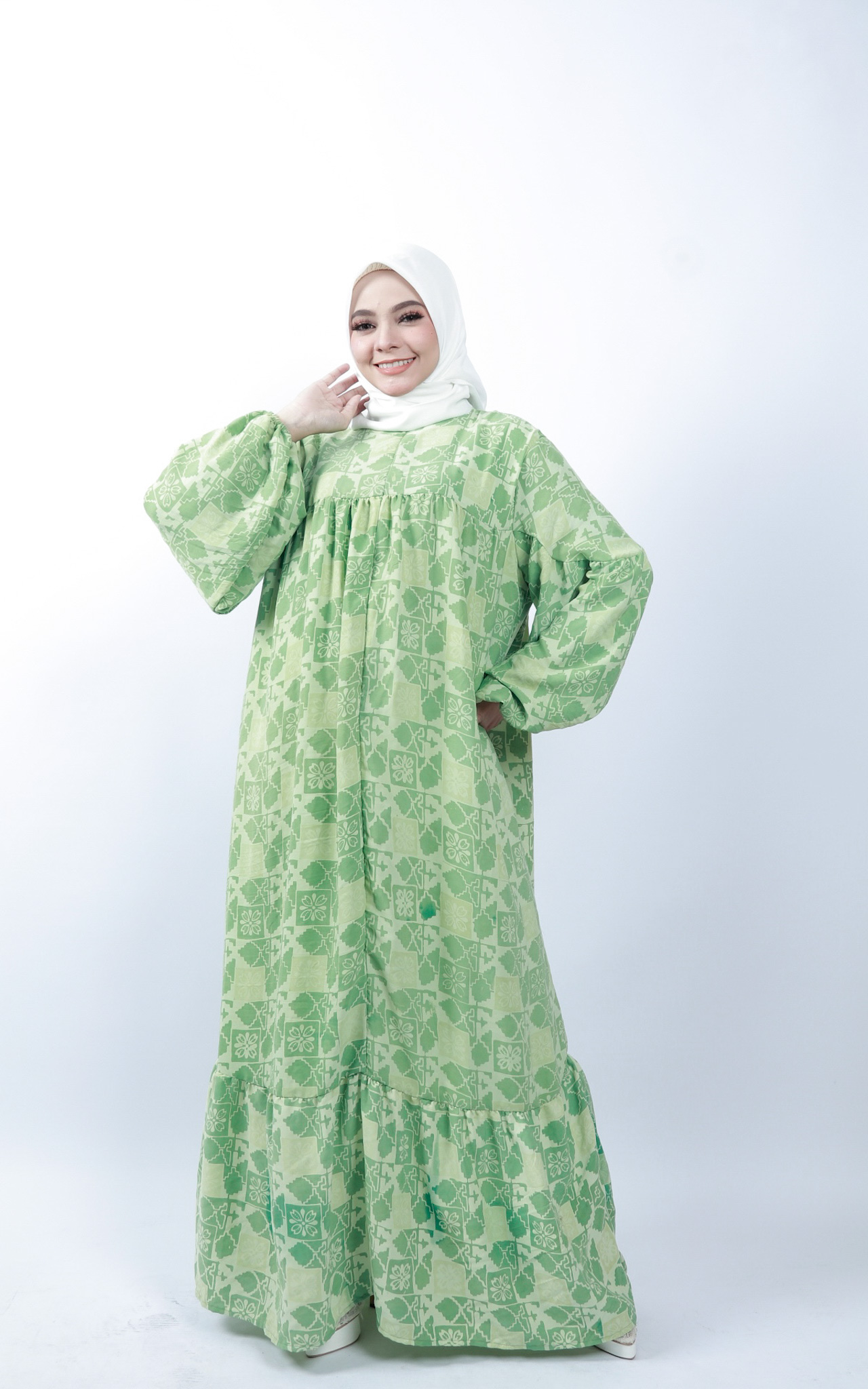 model baju batik ibu hamil muslimah
